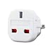 Produktbild Reiseadapter UK auf EU Deutschland, Netz-Stecker Großbritannien England > Euro-Stecker Adapter, Reisestecker GB englisch zu DE deutsch (1x weiß)