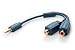 Produktbild Clicktronic Casual MP3 Y-Adapter (1x 3,5mm Klinken-Stecker/2x Cinch-Kupplung, 0,1m)