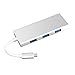 Price comparison product image AIHOM USB Type-C Hub SD/Micro Card Reader, 7 in 1 Multi-Port USB C Combo Hub Adapter with 4K HDMI Output,USB-C Charging Port,3 USB 3.0 Ports