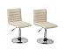 Produktbild Duhome Elegant Lifestyle Esszimmerstühle 2er Set # Stuhl # Kunstleder Creme # Küchenstuhl Drehstuhl Typ 9-574V höhenverstellbar, Besucherstuhl, Designstuhl
