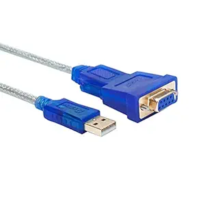 DTECH 6 Feet USB 2.0 to RS232 DB9 Female Serial Adapter Cable Supports Windows 10, 8, 7, Mac, Linux (1.8m)