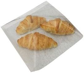 25x Film Front Cellophane Food Paper Bags - 8.5" x 8.5"