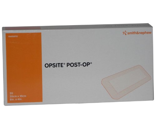 Opsite Post-Op - Apósito para heridas (10 x 20 cm, 20 unidades)