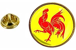 Akachafactory pins pin Badge pin's Drapeau wallonie wallon Belgique Rond