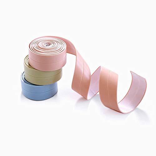 Preisvergleich Produktbild Ouken Kalfatern Streifenband Küche Abdichten und Badezimmerwand Dichtungsband Abdichten Versiegelung Selbst klebende Wasserdichte Anti-Mehltau Wanne Sealer Dekorative Zierleisten 1Pc blau