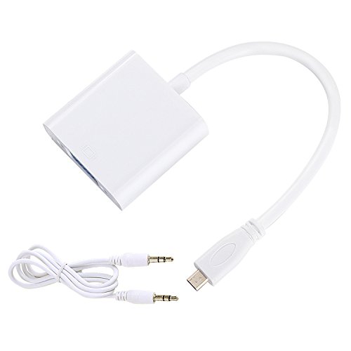 Incutex Mini HDMI auf VGA Adapter inkl. Audioübertragung mini HDMI VGA Konverter - 2