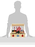 Kinderküche aus Holz, samt reichhaltigem Zubehör,  ab 3 Jahren, mit integriertem Koffer - 3