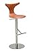Produktbild Barhocker Dolphin Leder braun Barstuhl Restaurantstuhl by DanForm