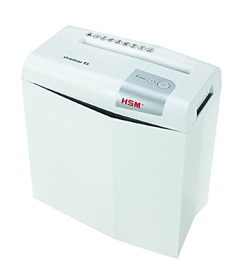 HSM shredstar S5 Destructeur de documents degré de sécurité 2 5 feuilles coupe en bandes Blanc/Argent