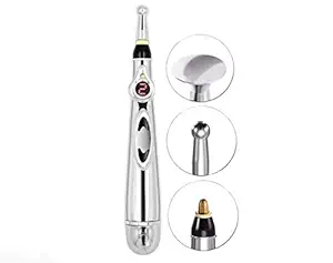 Kelexx Adjustable Electric Shock Acupuncture Pen; Meridian Body Massager for Beauty & Health Pain Relief Therapy Instrument