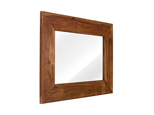 massivum Spiegel Cubus 120x90x3 cm Palisander braun gewachst