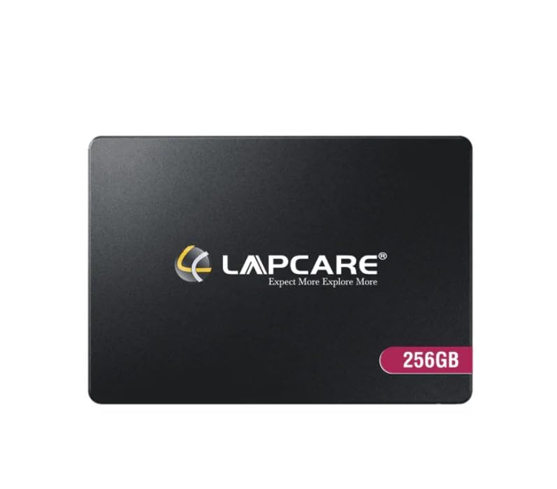 LAPCARE 2.5â€ SATA SSD 256GB | Hard Disk with 3D NAND Technology & 2.5 Inch SATA III 6GB/S Speed, Upto 550MB/S Read and 450MB/S Write with 5 Years Limited Warranty
