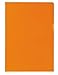 ELBA 100461014 Sichthüllen Premium 25 Stück für DIN A4 aus PVC 0,15 mm orange transparent oben und seitlich offen Aktenhüllen Plastikhülle Klarsichthülle ideal fürs Büro und die mobile Organisation
