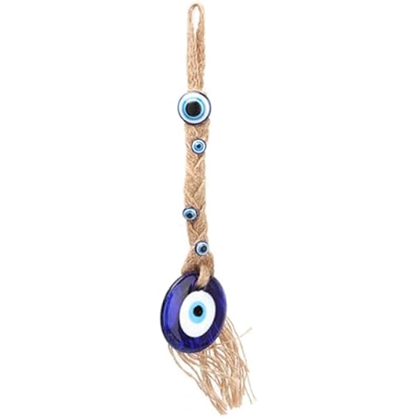 Occhio Turco,2 Pezzi Portafortuna,Evil Eye Wall Hanging Decorazione Da Parete,Amuleto Dell'occhio Diabolico,Talismani,Good Luck Ornament,occhi Di Vetro Da Appendere - 9