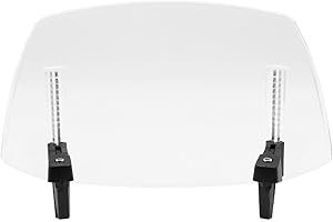 SAMTN Motorbike Wind Deflector, Motorcycle Windscreen, Adjustable Windshield Extension for Kawasaki for Honda for BMW for Yama-aha (Transparent)