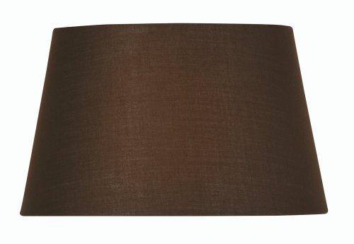 Oaks Lighting Lampenschirm aus Baumwolle, zylindrisch, 20 cm, chocolate