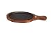 Hazel Sizzler Plate / Tray with Wodden Base Racket S15x7 RS.789.00