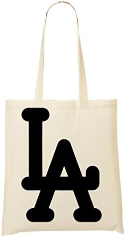 Los Angeles Icon Black Monochrome Shopping Tote Bag