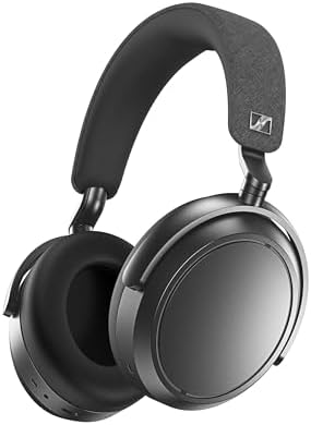 Sennheiser Cuffie MOMENTUM 4 Wireless, Bluetooth per Telefonate Cristalline con Cancellazione Adattiva del Rumore, 60 H di Autonomia, Suono Personalizzabile e Design Pieghevole Leggero, Grafite