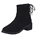 Produktbild Niedrige Stiefel,high Heels Stiefeletten Schwarz Elegant Oliviavan Damen Stiefeletten Schuhe Damen Winterstiefel Schneestiefel
