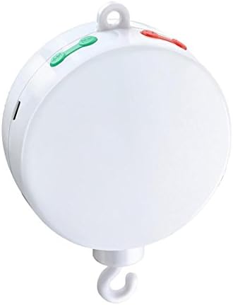 Colorfulstream - Latest Upgraded Version Baby Crib Mobile Music Box, Battery-Operated and Volume Control With 128M Micro SD (TF) Card Twelve Tunes Prelaoded, Support Extended to 2 GB (Brackets or Toys not included)