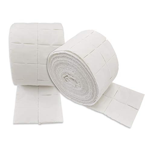 Celulosa para Uñas 2 rollos de 500 uds, Precortadas Suaves Absorventes Total 100 unidades -Dhabmin