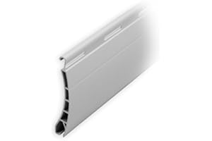 DIWARO. DIWARO Kunststoff Rolladen Ersatzlamelle Profil Pico, Deckbreite 37mm Nenndicke 8mm, Fixlänge 1000 mm in der Farbe Grau (Profil Pico | Farbe Grau | Länge 1000mm)