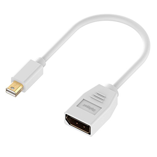 Mini Displayport auf Displayport, Rankie Mini DP / Mini Displayport to Displayport Kabel-Adapter Konverter Male to Female (Weiß) - R1134A