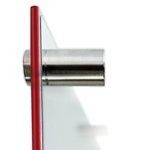 Luxus Glasmagnettafel in modernem Design | inkl. Magnete | mit Schwebeeffekt | Glas Magnettafel für Küche und Büro aus Sicherheitsglas | Rot 40×60 cm - 4
