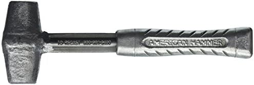American Hammer AM4LNAG Lead Hammer with Patented No Fail Shank and Ergonomic Aluminum Handle, Silver, Medium