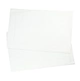 ZOLLNER 2er-Set Badematten / Badvorleger / Badteppich weiß 50x80 cm aus 100% Baumwolle, Gewicht ca. 520 g/qm, in weiteren Farben erhältlich, in Premium-Qualität, Serie 'Star-Elba'