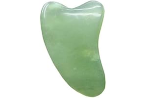 Mnixy Gua Sha Massageschaber aus Jade, Instrumente zur Spa-Behandlung für das Gesicht, für Anti-Aging-Massagen und entspannende Hautmassagen(Gua Sha Schaber)