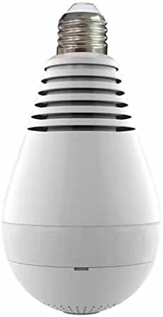 KDLD ® IP Camera Bulb Shape With Two-Way Audio Support Night Vision Camera Wireless Security IP Camera with Security System 360 Degree Panorama IP Cam
