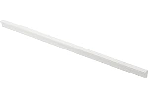 GTV Pillar - Tirador para muebles (aluminio, color blanco mate, delgado y elegante, para muebles altos, versátil, 360 x 18,5 x 10,7 mm, con tornillos, moderno y funcional)