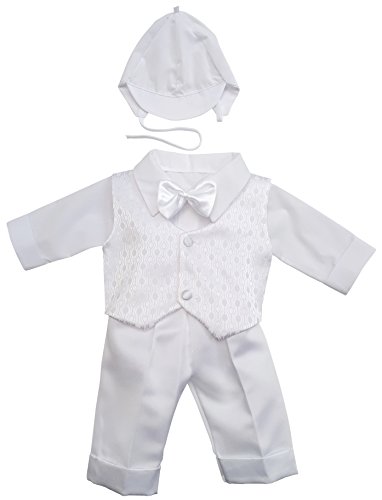 YES Taufanzug Festanzug Babyanzug Anzug Junge Baby Taufe Set Justin wieß 62 - 2