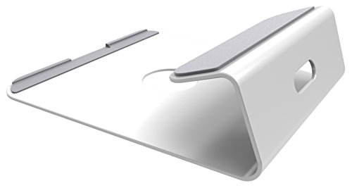 RICOO Laptop Ständer Stand Laptopständer MTS-01 Notebook Halter Podest Erhöhung für DJ Mischpult mit Laptop Kühler an optimalen Punkten für Macbook / für Laptops 11 12 13 15 16 Zoll / Kabelführung Rutschfest - 3
