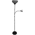 Ikea floor lamp ceiling washer, 'NOT' reading lamp, 176 cm high, atmospheric floor lamp in black Modern