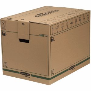 Preisvergleich Produktbild 5 x Bankers Box Umzugsbox extra groß 48x46,3x63,2cm braun