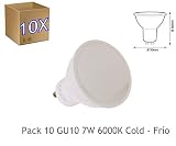 La bombilla led GU10 tiene una alta EFICIENCIA ENERGÉTICA DEL TIPO A. Lo que le permitirá un ahorra energético de hasta un 60%. Luz intensa e instantánea.