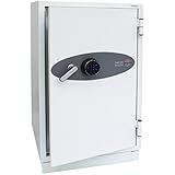 Phoenix FS0443F Color blanco - Caja fuerte (Color blanco, Lector de huellas dactilares, Piso, 655 mm, 560 mm, 1145 mm)