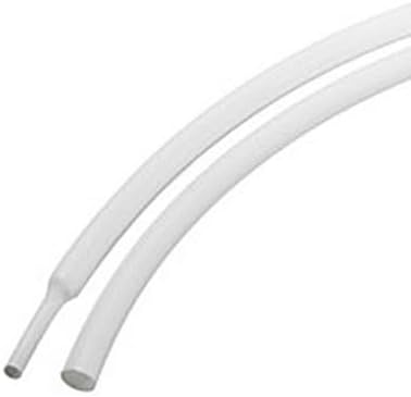 White Heat Shrink Tubing Wrap Shrink Sleeving Tube - 2 metre Length (3.2mm Inside Diameter Before Recovery)
