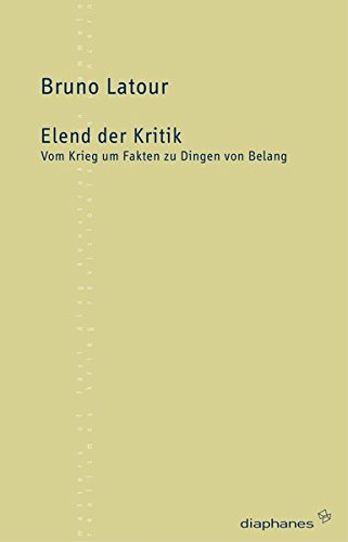 Book's Cover of Elend der Kritik: Vom Krieg um Fakten zu Dingen von Belang