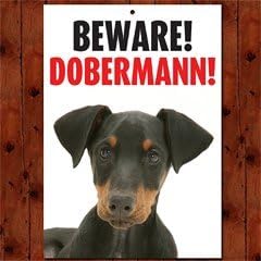 Beware Doberman Gate/Door Sign