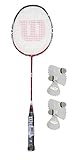Flex - Alta Wilson - Raqueta de Badminton Energy BLX + 6 Volantes Carlton