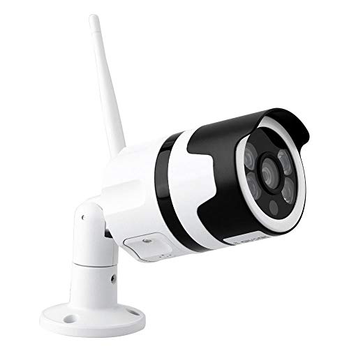 Preisvergleich Produktbild Bewinner Intelligente Überwachungskamera Wetterfeste 720P WiFi-Überwachungsvideokamera mit Nachtsichtunterstützung CMS-Computer Client-seitiger Zugriff und mobiler App-Fernzugriff(EU)