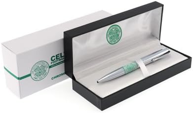 Official Celtic FC Executive Ball Point Pen - A Great Gift / Present For Men, Boys, Sons, Husbands, Dads, Boyfriends For Christmas, Birthdays, Fathers Day, Valentines Day, Anniversaries Or Just As A Treat For Any Avid Football Fan
