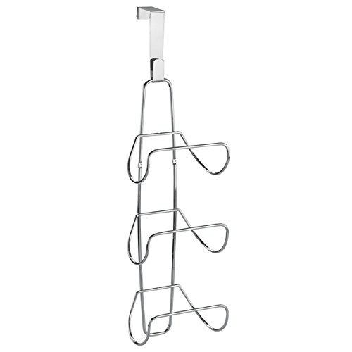 mDesign Handtuchhalter ohne Bohren – die Badablage für 3 große Handttücher – auch als Badetuchhalter - 6