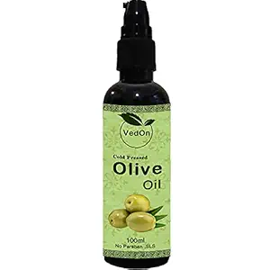 VedOn Cold pressed Olive oil for Hair and Skin 100ml