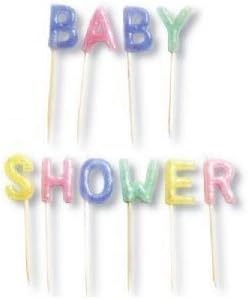 Baby Shower Glitter Candles