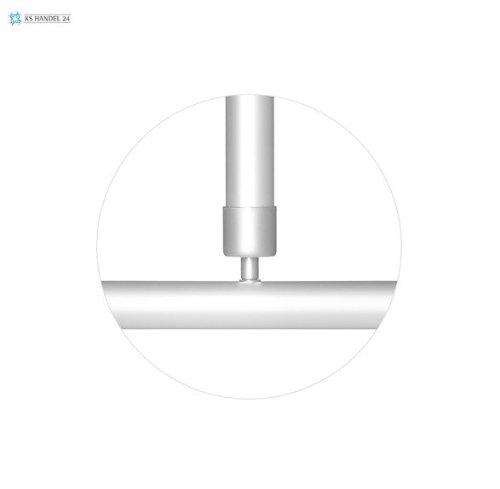 2er ALU WINKELSTANGE BARRIEREFREI 120×120 EXTRA LANG SILBER MATT DUSCHVORHANG STANGE! PROBLEMLOSES DURCHSCHIEBEN DES DUSCHVORHANGS OHNE HINDERNIS! - 4